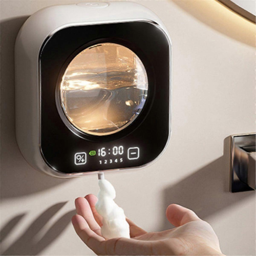 Wall Mounted Automatic Soap Dispenser with Large Capacity Non-Contact Rechargeable Sensor with LED 1