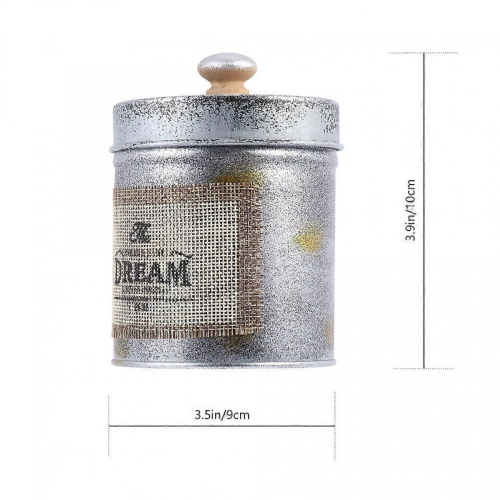 Retro Storage Jar Iron Canister for Storage Use 2Pcs Kitchen Organizer 1