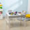 Homcom HOMCOM kids Table and Chair Set 2 in 1 Activity Play Table for Bricks w/Storage 7