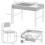 Homcom HOMCOM kids Table and Chair Set 2 in 1 Activity Play Table for Bricks w/Storage 3