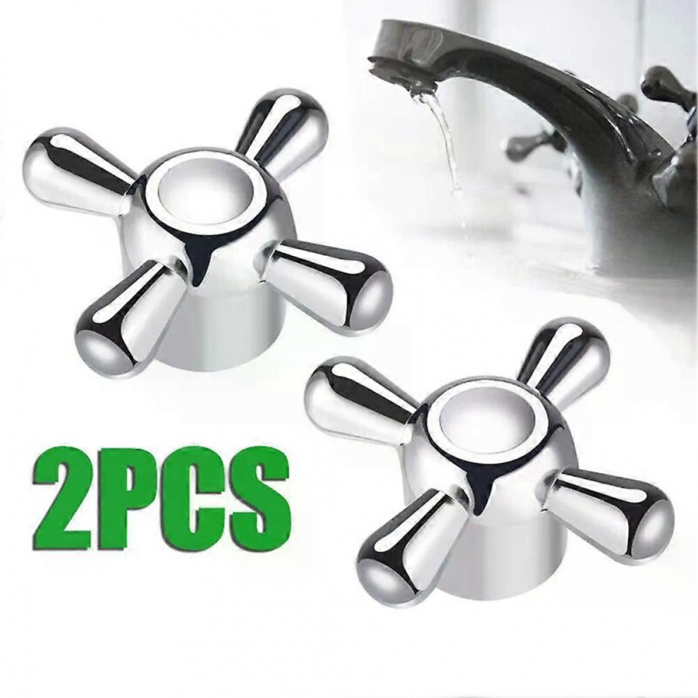 Cross Faucet Handle Knob Zinc Alloy Handwheel Hot Cold Sink Taps Switch For Kitchen Bathroom Tap Replacement Parts Handle Knob 5008878102630