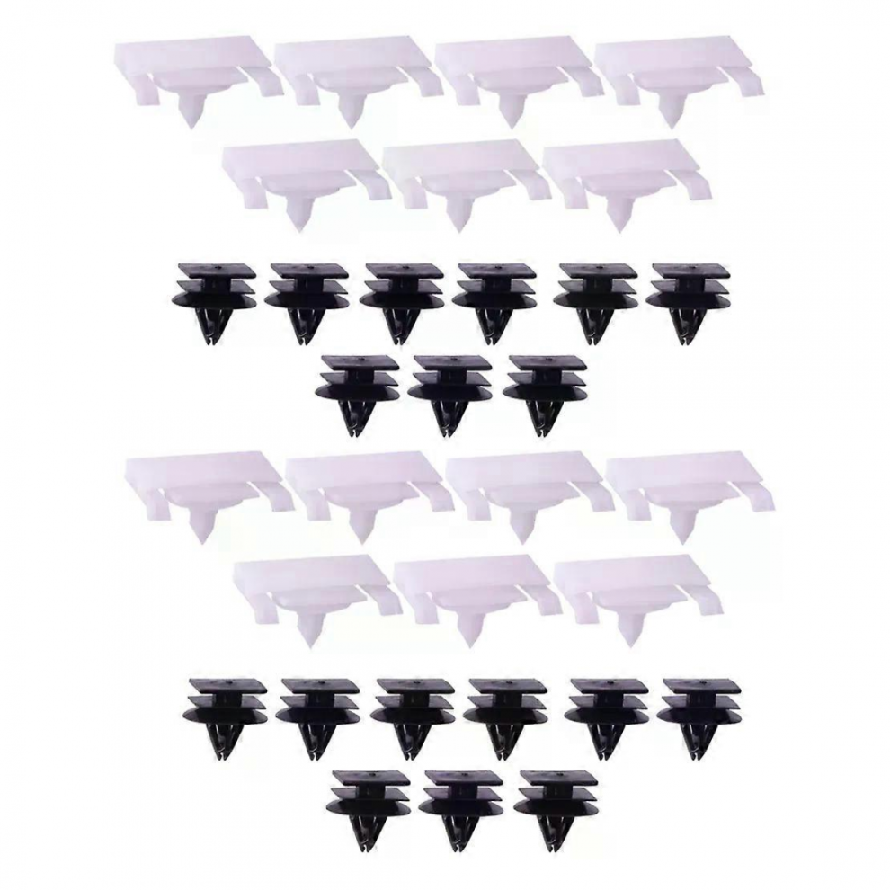 32Pcs Car Side Skirt Clip Fit For Holden Ve Vf Commodore All Sedan Ute Wagon Hsv 92138808 92138807 Black/White 5008878103538