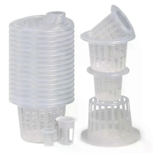 Transparent Plastic Slot Mesh Net Plant Cup for Hydroponics Aquaponic Orchid Bucket Basket Wide Pot Aeroponic Soilless Contai