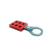 master lock Lockout Hasp 1 hasp aluminium body scissor action 25mm dia jaws red plastic coated