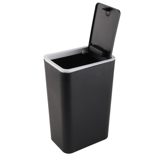 Langlebiger 40L Schwarzer Mülleimer mit versiegeltem Deckel und einfachem Press-Top 2