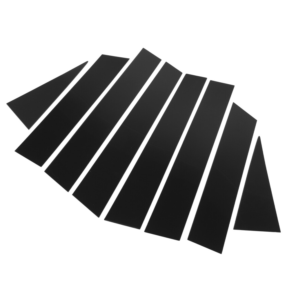 Elegant Glossy B Pillar Covers For X-Trail T32 8 Pieces Black 4921369182885