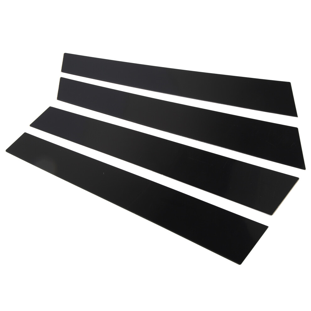 Stylish 4Pc Glossy B Pillar Trim For Panamera 970 '09-'16 Black 8791369182941