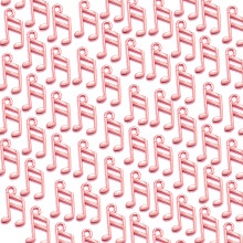 100pcs Musical Note Pendants Handmade Jewelry Making-Rose Gold