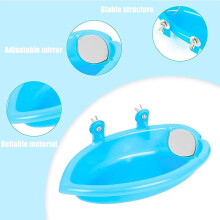 Bain d'oiseaux suspendu portable pour une hygiène optimale, favorise de bonnes habitudes de bain, convient à diverses espèces de perroquets,