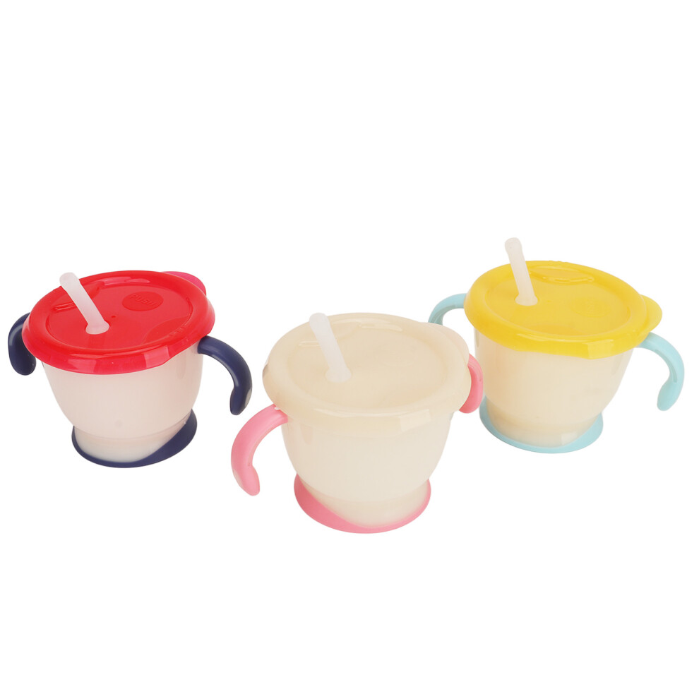 3PCS Baby Straw Cup 150ml Spill Proof Toddler Training Cup with Elastic Straw