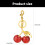 Trendy Cherry Key Accessory Stylish Cherry Bag Charm Key-J 4