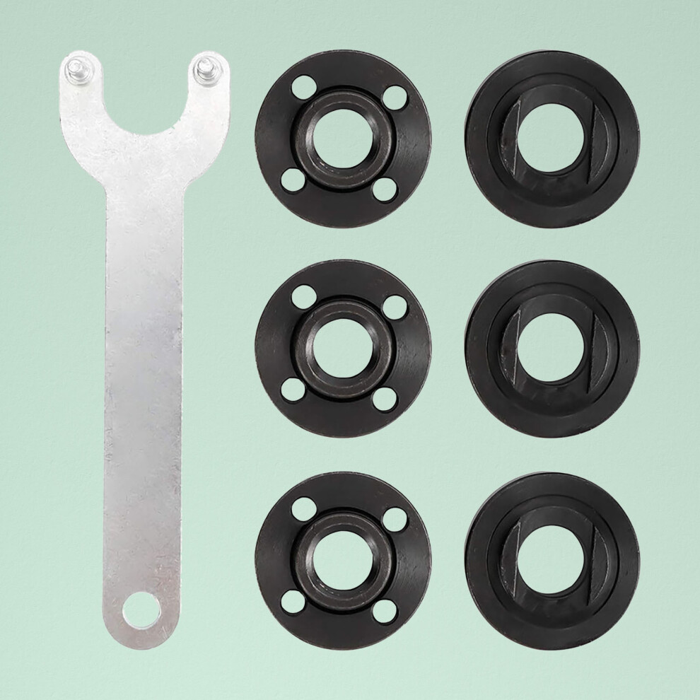 Metal Power Tool Lock Nut & Wrench Set 4.5 / 5 / 5/8Â11In Grinder Flange Part 9431369183706
