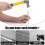Non-Rusting 101 Pcs Skirting Nails Double Headed Easy Wall Installation 5