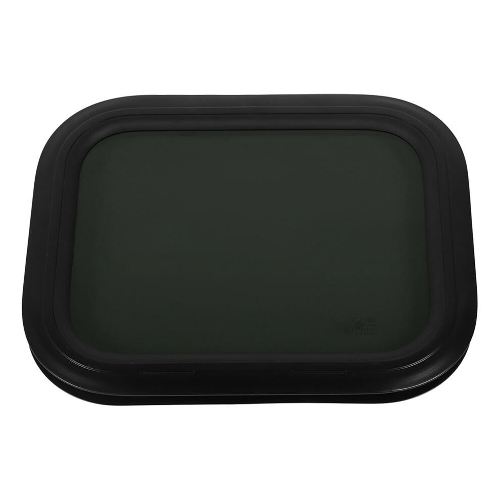 Fixed Rv Window 450X300mm Aluminium Alloy Waterproof Round Corner Black 3631369184468