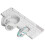 ([3-Piece Set] White-White Light Mute Mouse Gaming Headset) Mute Wired Keyboard 1