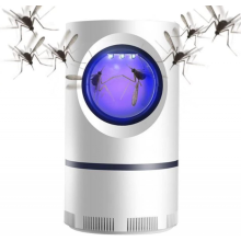 Indoor Trap Lamp With Usb Power And Adapter, Suction Fan, Led Night Light For Home Bedroom Office - White