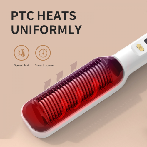 Βούρτσα Ισιώματος LCD - Ισιωτικό & Μπούκλα Μαλλιών 2 σε 1 με Ιονισμό, Χτένα Styling κατά 2