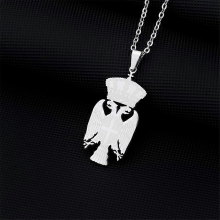 New Serbia Eagle Pendant Necklaces For Women Men Silver Colorgold Color Stainless Steel Srbija Charm Jewelry Serbian Gifts