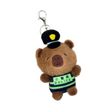 Mignon Capybara policier en peluche-L'argent de la police