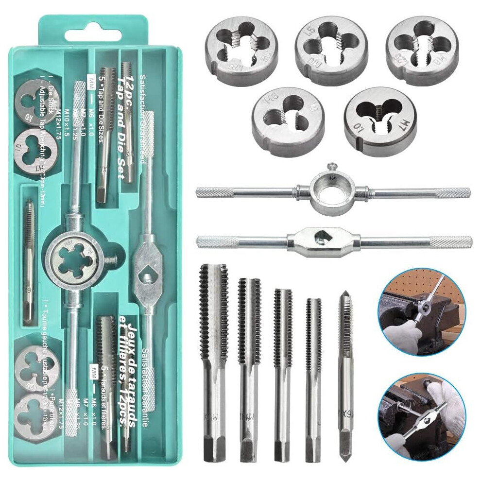 Craftsmanship Excellence, Die Stock Set For Cutting Tools, High-Speed Steel Ideal For Home Installation Decoration Railway Bridge Construction 9128293639651