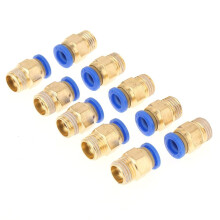 Connettore pneumatico rapido per connessione senza attrezzi, filettatura 1/4Bsp, facile installazione, raccordo pneumatico, diametro 8 mm, materiale