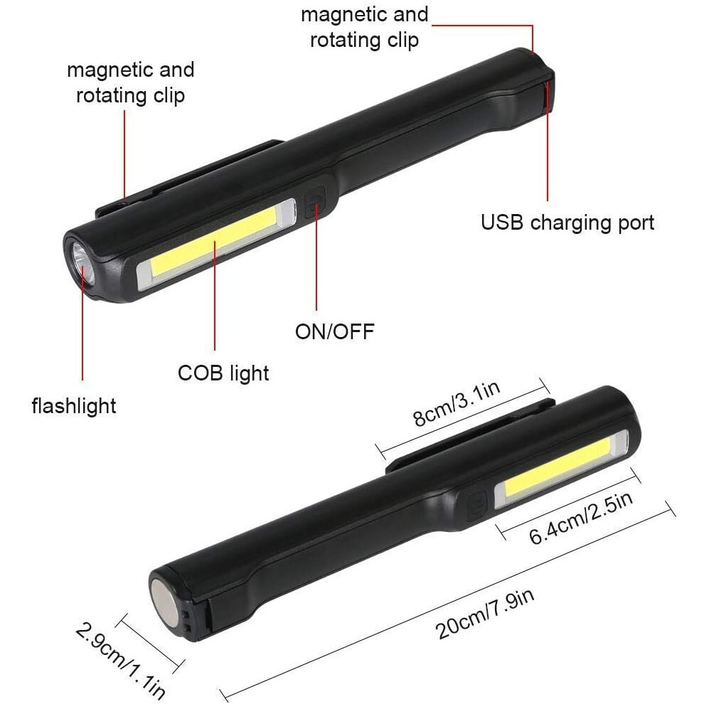 Workshop Light, Rotation Foldable Design For Optimal Illumination, 350 Lumens, Water-Resistant, High-Quality Building Materials, Perfect For Outdoor 9169997999658