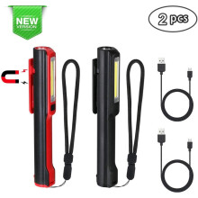 Lanternă tip stilou: LED reîncărcabilă cu surse duale de lumină, atașament magnetic, lanternă compactă cu clip de buzunar, impermeabilă