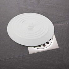 Bouchon de vidange facile à nettoyer pour la cuisine, bouchon de vidange en silicone universel à ventouse plate, installation rapide et étanche,