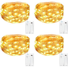 Flexible Wire Fairy Lights, Battery Operated 5m 50 LED String Lights for Easy Operation, Waterproof Indoor Outdoor Use