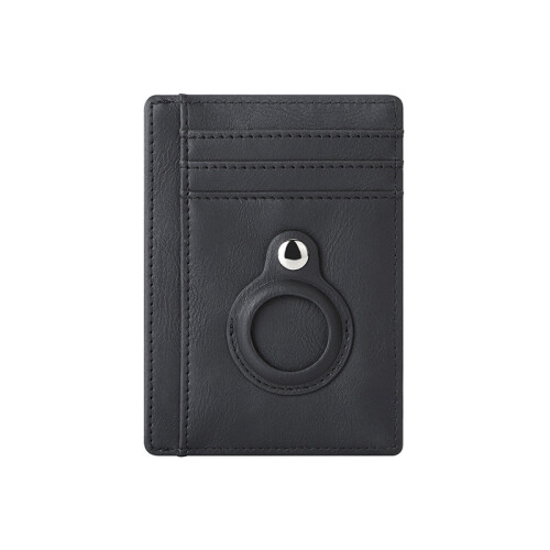 Kartenhalter mit RFID-Signalblockierung und Airtag-Halter Black