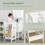 Homcom HOMCOM Kids Step Stool Toddler Kitchen Stool w/ Adjustable Standing Platform 4