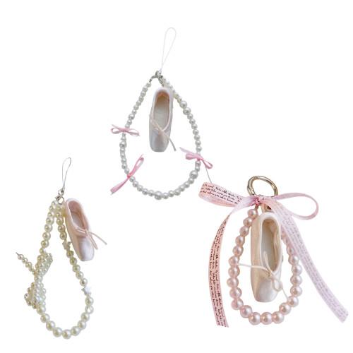 Porte-clés élégant en forme de pantoufle de ballet,-Style 3 1
