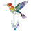 Rainbows Bird Shape Wind Chimes with Reflective Surfaces to 1