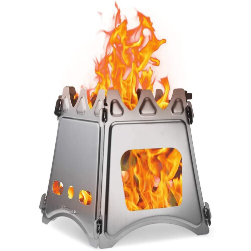 Wilderness Chef, Pure304Stainless Steel, Υψηλής Ποιότητας Τιτάνιο, Υπερφορητός Σχεδιασμός,