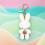 Fashionable Rabbit Shaped Keyring Artificial Leather-Black 6