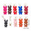Fashionable Rabbit Shaped Keyring Artificial Leather-Black 2