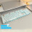 ([Single Keyboard] Silver White-Blue Light) Mute Wired Keyboard 1