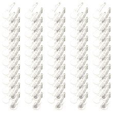 100Pieces Guitar Charm Necklace Pendant Handmade-Antique Silver