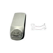 Sturdy Metal Designs Stamps for Crafting Jewelry-Wag the dog