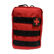 Outdoor medical backpack/first aid kit/lifesaving bag, suitable for camping, hiking, cycling and other travel (red)