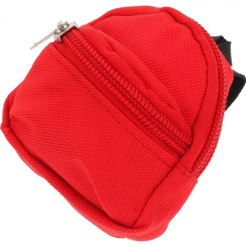 Cute Mini Backpack Doll Decoration Storage Accessory Set, Red, 7.00 x 7.00 x 3.50 cm 2