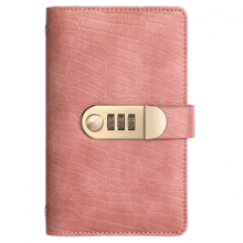 Secure cash budget binder with zippered envelope, easy and fun way to save money, savings booklet, journey to financial independence (pink)