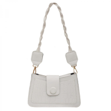 Borsa a tracolla piccola da donna, mini borsa a mano, borsa da ascella, borsa a tracolla per telefono in stile retrò, pochette, bianca
