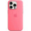 (Pink) For Apple iPhone 15 Pro Silicone Case with MagSafe 2