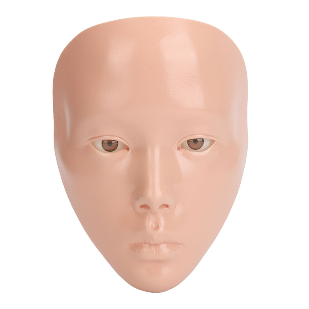 Pink 5D Silicone Makeup Practice Face Reusable Full Face Mannequin With Stand