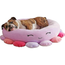 (Octopus) 40cm Cute Frog Pineapple Cat Dog Pet Bed, Ultrasoft Squishmallows Plush Pet Bed