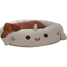 (Dolphin) 40cm Cute Frog Pineapple Cat Dog Pet Bed, Ultrasoft Squishmallows Plush Pet Bed