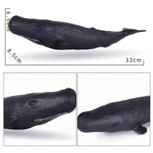 (Spermacet whale) Big Size Soft Rubber Sea Life Simulation Action Figure Animal Model Toys For Children Kids Whale Figures Collection Educational