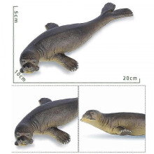 (Seal) Big Size Soft Rubber Sea Life Simulation Action Figure Animal Model Toys For Children Kids Whale Figures Collection Educational