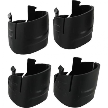 Boîtier de batterie M12 noir (4 pièces) pour outils Milwaukee sans fil, couvercle inférieur inclus, kit 48-11-2411